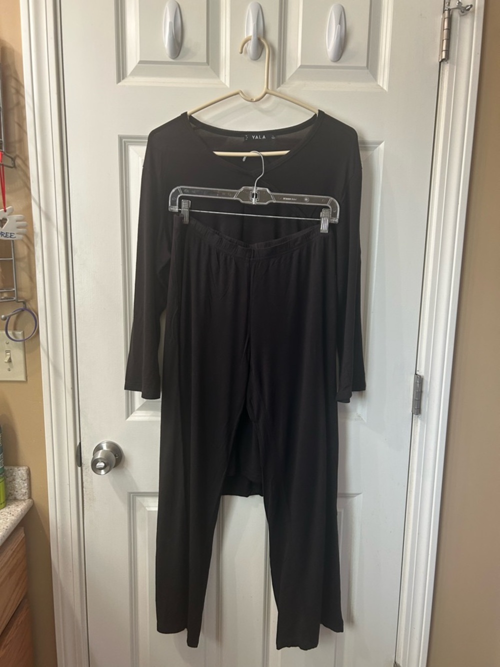 Yala Haley Crossover Front 3/4 Sleeve Bamboo Pajama Set large